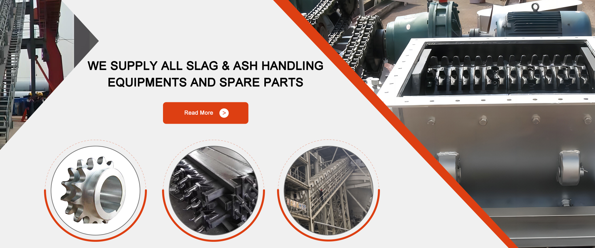 slag &ash handling equipment and spare parts manufacturer